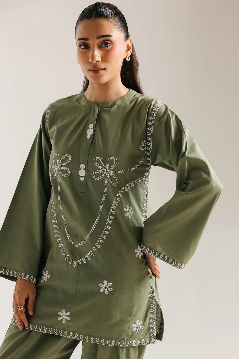 Sabz 2Pc - Embroidered Lawn Dress