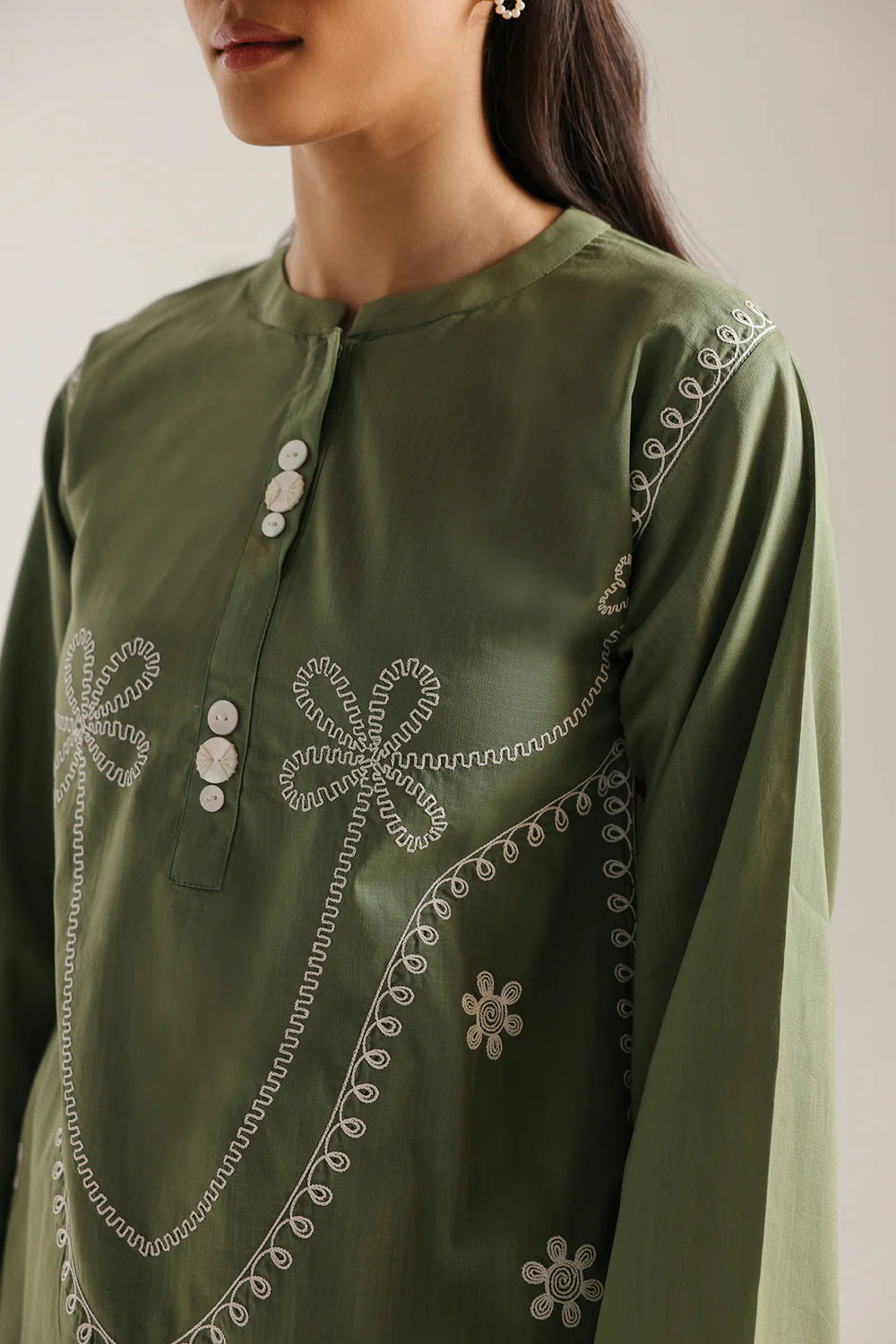 Sabz 2Pc - Embroidered Lawn Dress
